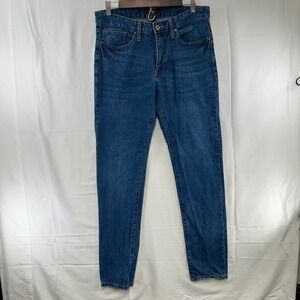 Forever 21 Jeans Men 32x32 Blue Medium Wash Slim Straight Denim Pants